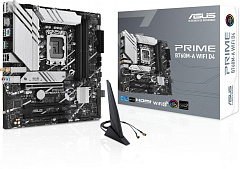 Материнская плата ASUS PRIME B760M-A WIFI D4, LGA1700, B760, 4*DDR4, HDMI+DP, 4xSATA3 + RAID, M2, Audio, Gb LAN, USB 3.2, USB 2.0, mATX; 90MB1CX0-M0EAY0