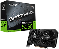 Видеокарта MSI RTX 5060 8G SHADOW 2X OC MAX//RTX 5060, HDMI, DP*3, 8G, D7