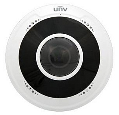 Камера Uniview Видеокамера Fisheye IP видеокамера антивандальная 1/2.8" 5 Мп КМОП @ 30 к/с, ИК-подсветка до 10м., 0.01 Лк @F2.0, объектив 1.4 мм, WDR, 2D/3D DNR, Ultra 265, H.265, H.264, MJPEG, 3 потока