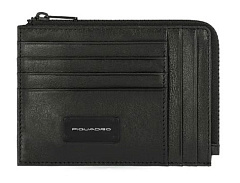 Чехол для кредитных карт Piquadro Harper PU1243APR/N черный натур.кожа