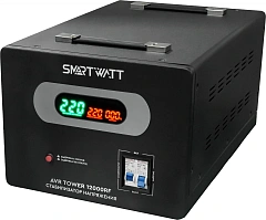 Стабилизатор напряжения Smartwatt AVR Tower 12000RF 12000ВА черный
