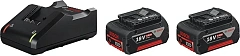 Батарея аккумуляторная Bosch GBA 18В 4Ач Li-Ion (З/У в компл.) (1600A019S0)
