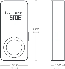 Лазерный дальномер Hoto Smart Laser Measure 2кл.лаз. 630нм цв.луч. красный (HTE0002EU)