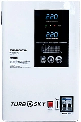 Стабилизатор напряжения Turbosky AVR-10000VA 10кВА однофазный белый