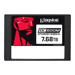 Твердотельный накопитель Kingston Enterprise SSD 7,68TB DC600M 2.5" SATA 3 R560/W530MB/s 3D TLC MTBF 2M 94 000/34 000 IOPS 14016TBW 1 Year Warrаnty