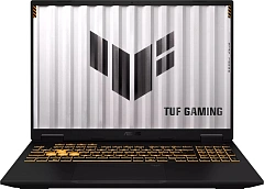 Ноутбук Asus TUF Gaming F16 FX610JH-TU179 Core i7 14650HX 16Gb SSD512Gb NVIDIA GeForce RTX5050 8Gb 16" IPS WUXGA (1920x1200) без ОС black WiFi BT Cam (90NR0QS1-M00C60)
