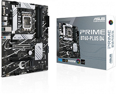 Материнская плата ASUS PRIME B760-PLUS D4, LGA1700, B760, 4*DDR4, HDMI+DP+VGA, 4xSATA3 + RAID, M2, Audio, Gb LAN, USB 3.2, USB 2.0, ATX; 90MB1CW0-M0EAY0