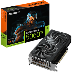 Видеокарта GIGABYTE RTX5060Ti WINDFORCE MAX OC 8GB//RTX5060Ti, HDMI*1, DP*3, 8G,D7