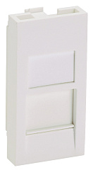 Вставка Panduit CFA1FSAW-X прямая со шторкой 22.5x45 1xMini-Com пвх белый (упак.:10шт)
