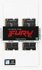 Модуль памяти Kingston FURY Impact Gaming Memory KF432S20IBK2/16 16GB DDR4 3200 SoDimm Non-ECC, CL20, 1.2V, 1Gx8 (Kit of 2), RTL, (318425)