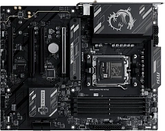 Материнская плата MSI B850 GAMING PRO WIFI6E B850, AM5, 4*DDR5, 4*PCIEx16, 2*M.2, 2*TypeC, 3*USB3.2Gen2, 6*USB3.2Gen1, 4*USB2.0, 4*SATA3.0, 2.5G, DP, HDMI, ATX, RTL